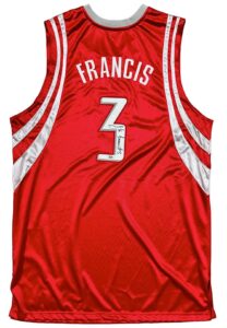 2003-04 Steve Francis Houston Rockets Game-Used & Autographed Jersey