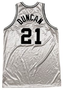 2003-04 Tim Duncan San Antonio Spurs Game-Used TBTC Hardwood Classics Jersey