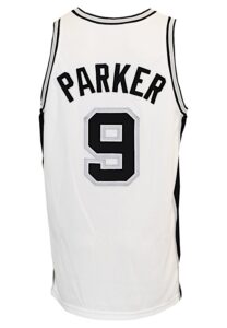 2003-04 Tony Parker San Antonio Spurs Game-Used Home Jersey