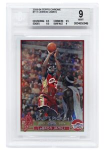 2003-04 Topps Chrome LeBron James #111 Rookie Card