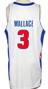 2003-2004 Ben Wallace Detroit Pistons Game-Used Home Jersey