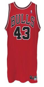 2003-2004 Corie Blount Chicago Bulls Game-Used Road Jersey, 2006-2007 PJ Brown Chicago Bulls Game-Used Road …