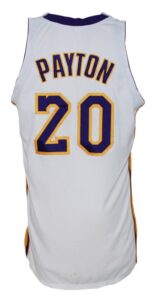 2003-2004 Gary Payton Los Angeles Lakers Game-Used Alternate Jersey 