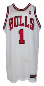 2003-2004 Jamal Crawford Chicago Bulls Game-Used & Autographed Home Jersey