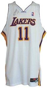 2003-2004 Karl Malone Los Angeles Lakers Game-Used & Autographed Sunday Alternate Jersey