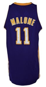 2003-2004 Karl Malone Los Angeles Lakers Game-Used Road Uniform