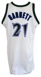 2003-2004 Kevin Garnett Minnesota Timberwolves Game-Used Home Uniform