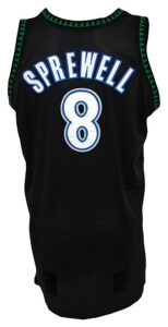 2003-2004 Latrell Sprewell & 1997-1998 Sam Mitchell Minnesota Timberwolves Game-Used Road Alternate Jerseys