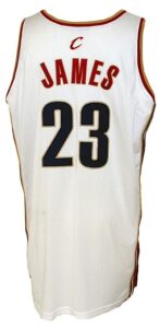 2003-2004 LeBron James Rookie Cleveland Cavaliers Game-Used & Autographed Home Jersey