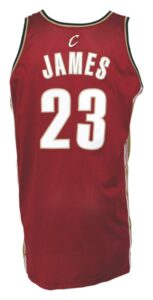 2003-2004 LeBron James Rookie Cleveland Cavaliers Game-Used Road Jersey