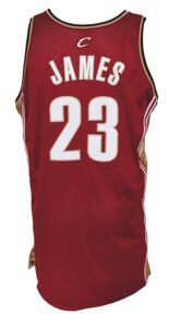 2003-2004 LeBron James Rookie Cleveland Cavaliers Game-Used Road Jersey