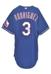 2003 Alex Rodriguez Texas Rangers Game-Used & Autographed Home Jersey