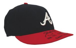 2003 Andruw Jones Atlanta Braves Game-Used and Autographed Cap