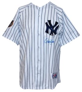 2003 Derek Jeter Autographed LE World Series Replica Jersey