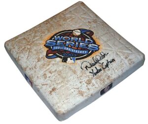 2003 Derek Jeter Autographed World Series Game-Used Base