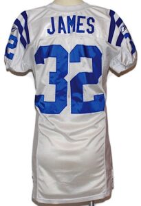 2003 Edgerin James Indianapolis Colts Game-Used Road Jersey