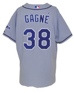 2003 Eric Gagné Los Angeles Dodgers Game Used Road Jersey & 2004 Cesar Izturis Los Angeles Dodgers Game Used Home Jersey