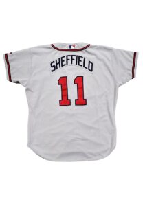 2003 Gary Sheffield Atlanta Braves Game-Used Road Jersey