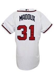 2003 Greg Maddux Atlanta Braves Game-Used Home Jersey