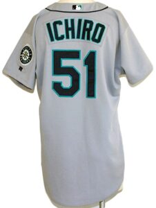 2003 Ichiro Suzuki Seattle Mariners Game-Used Road Jersey