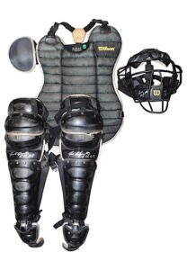 2003 Ivan “Pudge” Rodriguez Florida Marlins Game-Used & Autographed Catchers Equipment