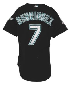 2003 Ivan Rodriguez Florida Marlins Game-Used Alternate Jersey