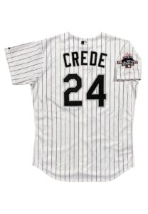 2003 Joe Crede Chicago White Sox Game-Used & Signed Home Jersey