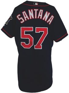 2003 Johan Santana Minnesota Twins Game-Used Home Alternate Jersey