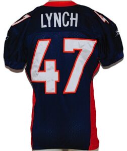 2003 John Lynch Denver Broncos Game-Used Home Jersey