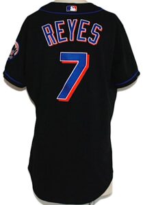 2003 Jose Reyes Rookie New York Mets Game-Used Black Alternate Jersey