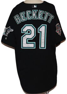 2003 Josh Beckett Florida Marlins Game-Used Alternate Jersey