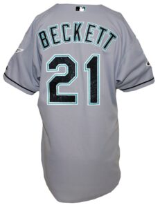 2003 Josh Beckett Florida Marlins Game-Used Road Jersey