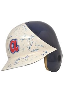 2003 Julio Franco Atlanta Braves Game-Used & Team-Signed Batting Helmet