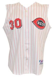 2003 Ken Griffey Jr. Cincinnati Reds Game-Used Home Pinstripe Jersey