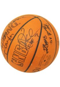 2003 Los Angeles Clippers Game-Used & Team-Signed Chicago Bulls Basketball