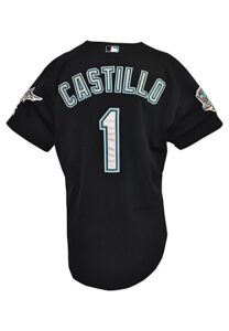 2003 Luis Castillo Florida Marlins Game-Used Black Alternate Jersey