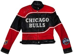 2003 Mariah Carey Chicago Bulls Worn & Autographed Jacket From The NBA All-Star Game Halftime Show Honoring Michael Jordan