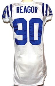 2003 Montae Reagor Indianapolis Colts Game-Used Road Jersey