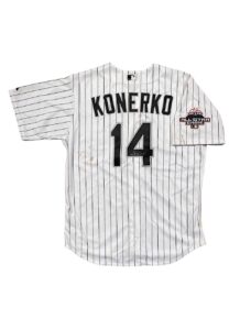 2003 Paul Konerko Chicago White Sox Game-Used & Signed Home Jersey