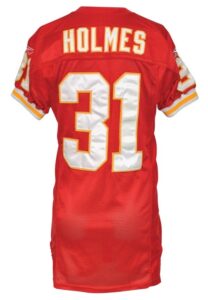 2003 Priest Holmes Kansas City Chiefs Game-Used Home Jersey