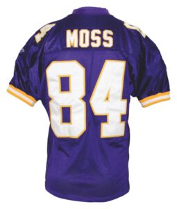 2003 Randy Moss Minnesota Vikings Game-Used Home Jersey