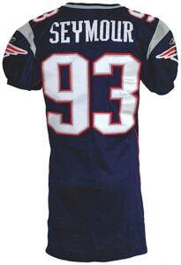 2003 Richard Seymour New England Patriots Game-Used Home Jersey