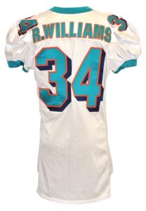 2003 Ricky Williams Miami Dolphins Game-Used Home Jersey