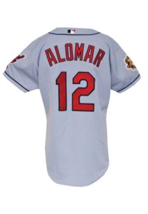 2003 Roberto Alomar Cleveland Indians Road Game-Used Uniform & Attributed Cap