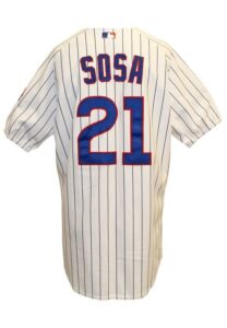 2003 Sammy Sosa Chicago Cubs Game-Used Home Uniform