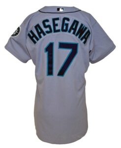 2003 Shigetoshi Hasegawa Seattle Mariners Game-Used Road Jersey