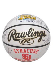 2003 Syracuse Orangemen NCAA National Championship Team Autographed Basketball