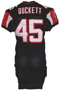 2003 T.J. Duckett Atlanta Falcons Game-Used Home Jersey