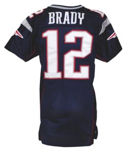 2003 Tom Brady New England Patriots Game-Used Home Jersey