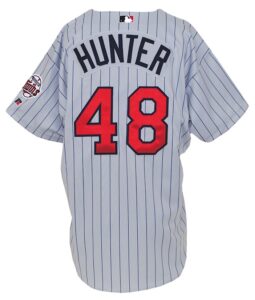 2003 Torii Hunter Minnesota Twins Game-Used Road Jersey